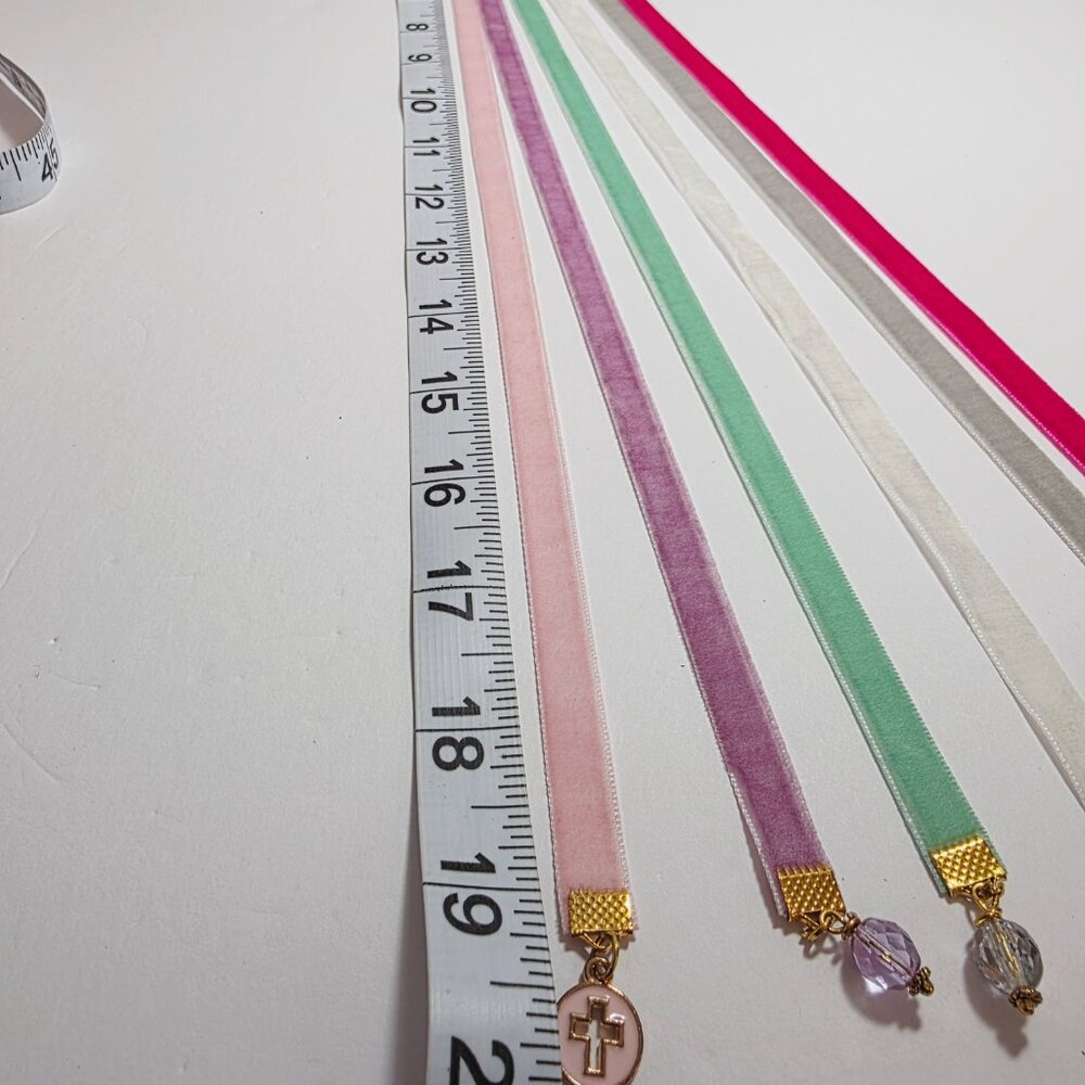 Handmade Velvet Ribbon Bible Bookmark by Joan Santoro - Picture 8 of 8
